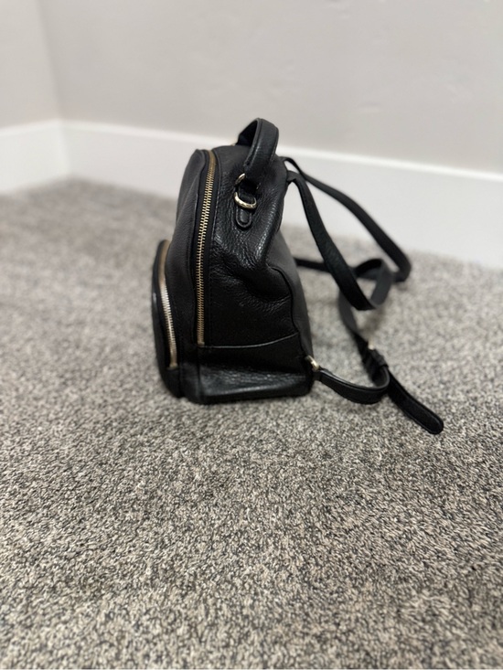 Kate Spade Black Pebbled Leather Mini Backpack
